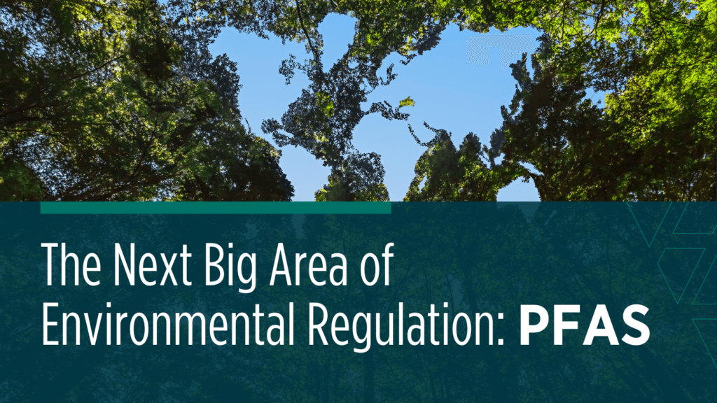 The Next Big Area of Environmental Regulation: PFAS